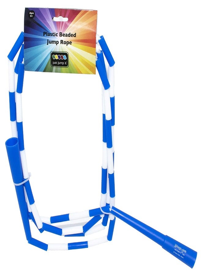 Squirrel Products Plastic Segmented School Style Jump Rope - 10' Blue - Image 1