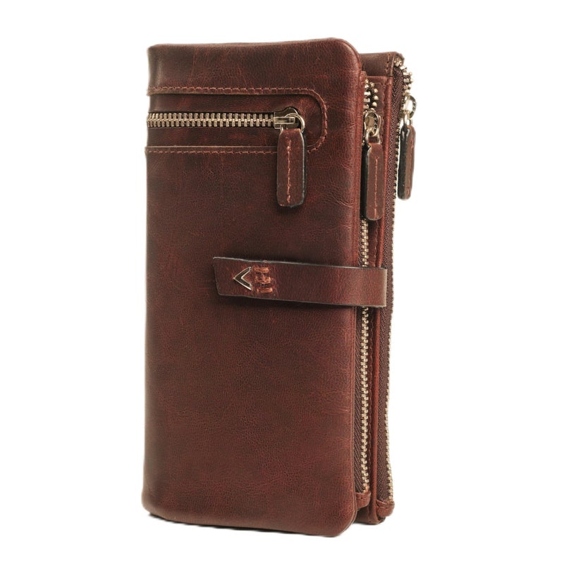 Lavalen Leather Purses for Women - Elegant Ladies Purse - RFID Wallet for Women - Leather Handcrafted Ladies Wallet - Small & Colourful with Coin Pocket & Cards - For daily Use - Box for Gift - Image 1