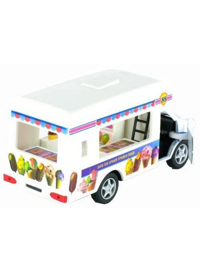 KinsFun شاحنة بيع الآيس كريم ذات الحركة التراجعية - Image 5