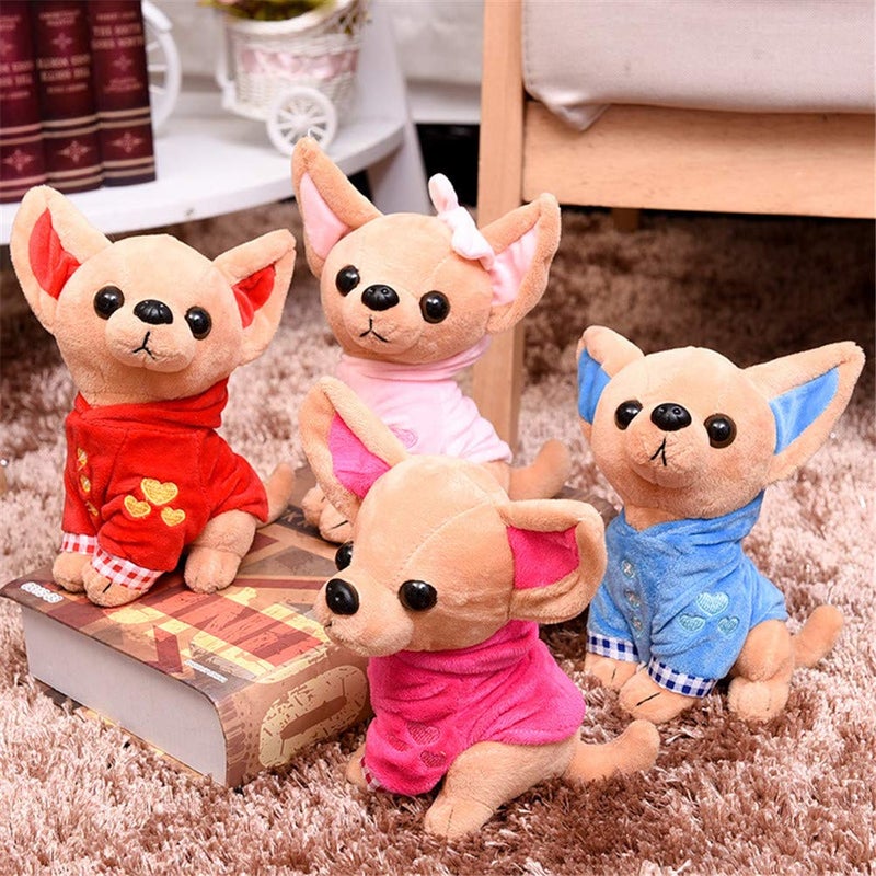 Sushafen Stuffed Dog Puppy Toy Dog Plush Toy Soft Doll Stuffed Animal Pillow Birthday Gift Present Cute Dog Ornaments Decoration Handicraft House Desktop Decoration Prop 17Cm/6.7"" - Image 5