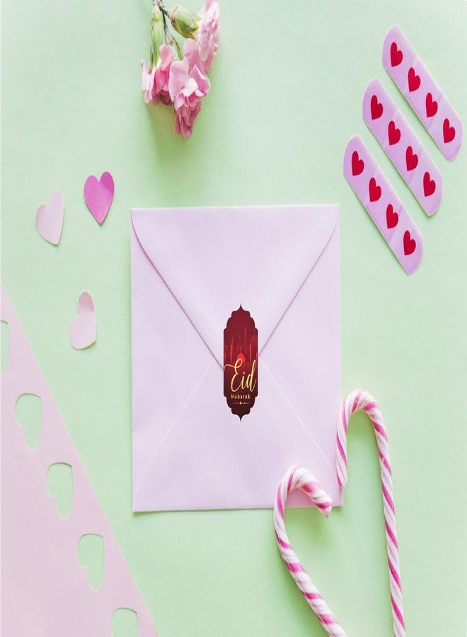 D2C Eid Mubarak Stickers for Gift Wrapping and Packaging | Paper Stickers, 1.1 x 1.8 Inches Qty :45pc - Image 4