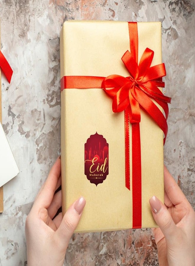 D2C Eid Mubarak Stickers for Gift Wrapping and Packaging | Paper Stickers, 1.1 x 1.8 Inches Qty :45pc - Image 3