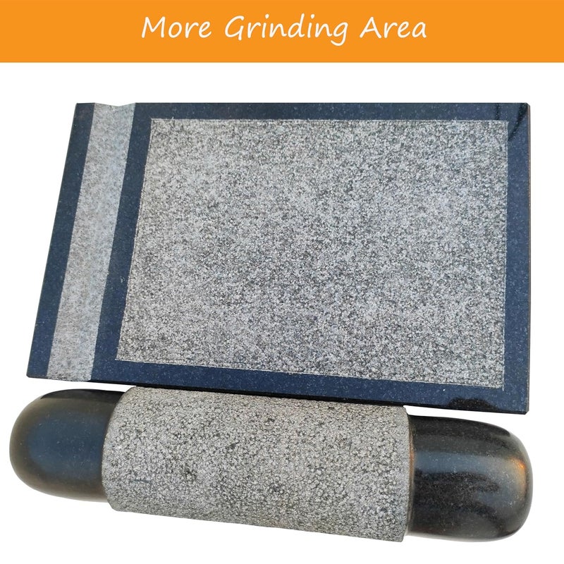 Neolithic Pure Granite Ammikallu Traditional Hand GrinderSIL Batta11 Inch Medium Size 95 KG - Image 4