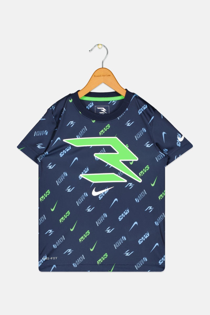 Nike Nike 3Brand by Russell Wilson Kids Boy Sportswear Fit Short Sleeves Running T-Shirt, Multicolor - Image 2