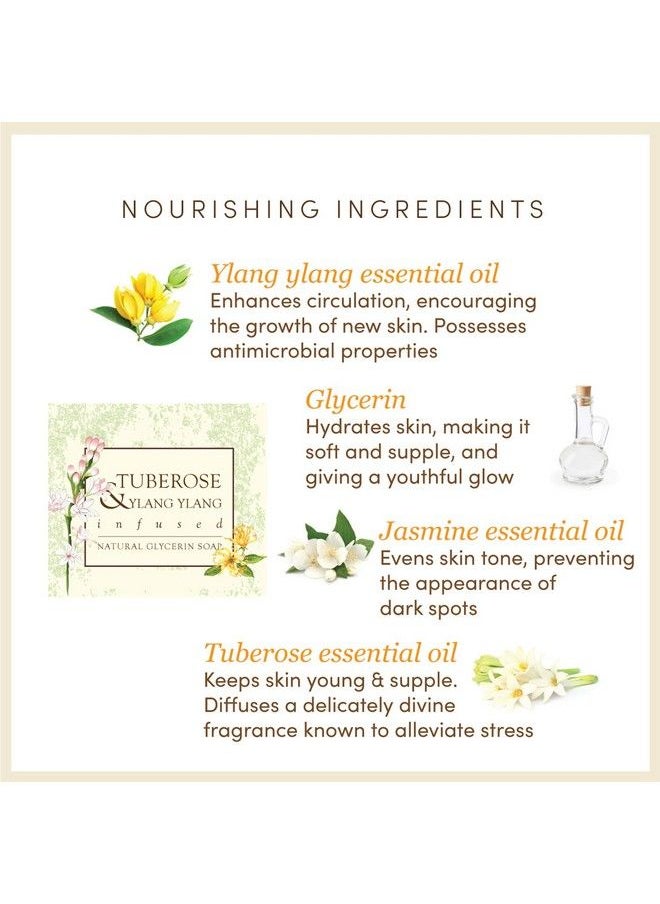 The Earth Reserve - Tuberose & Ylang Ylang Infused Soap ; Handmade Natural Glycerin Soap ; Sulfate & Paraben Free - Image 1