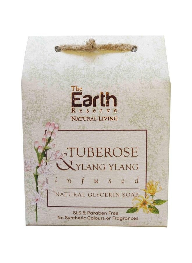 The Earth Reserve - Tuberose & Ylang Ylang Infused Soap ; Handmade Natural Glycerin Soap ; Sulfate & Paraben Free - Image 1