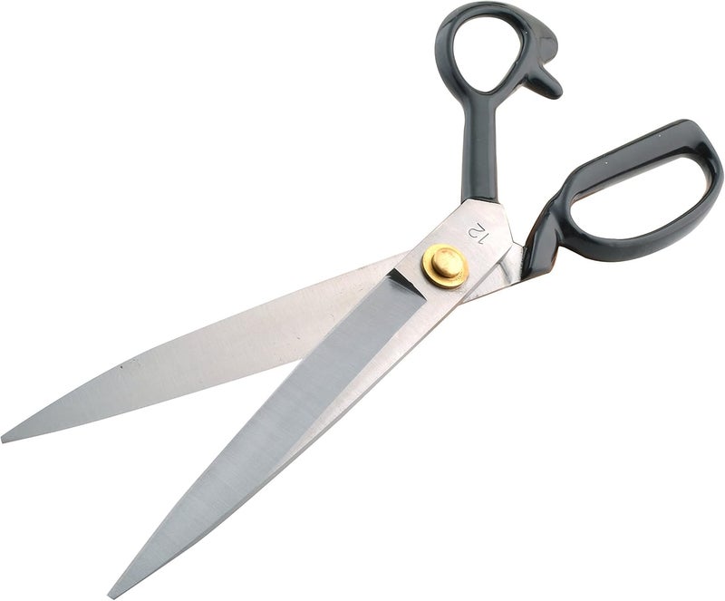eZthings ® 12" Upholstery Shears Heavy Duty Scissors For Cutting Arts and Craft Fabrics, Carpets (12 Inch Leather Cutting) - Image 2