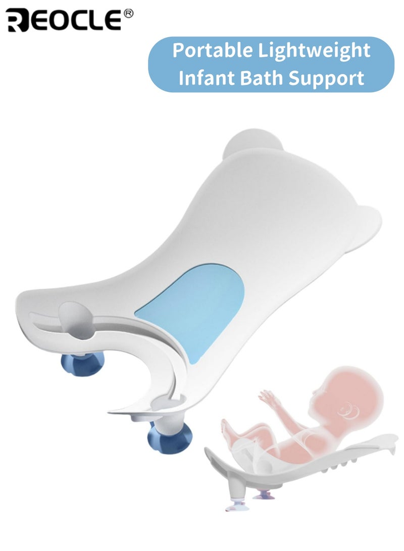 ريوكل دعم حمام الرضع المحمول مع خطاف إضافي أداة غسيل الأرداف السريعة للأطفال للأحواض وأسطح العمل أحواض الاستحمام خفيفة الوزن مريحة مثالية لرعاية الطفل اليومية الآباء ومقدمي الرعاية - Image 1