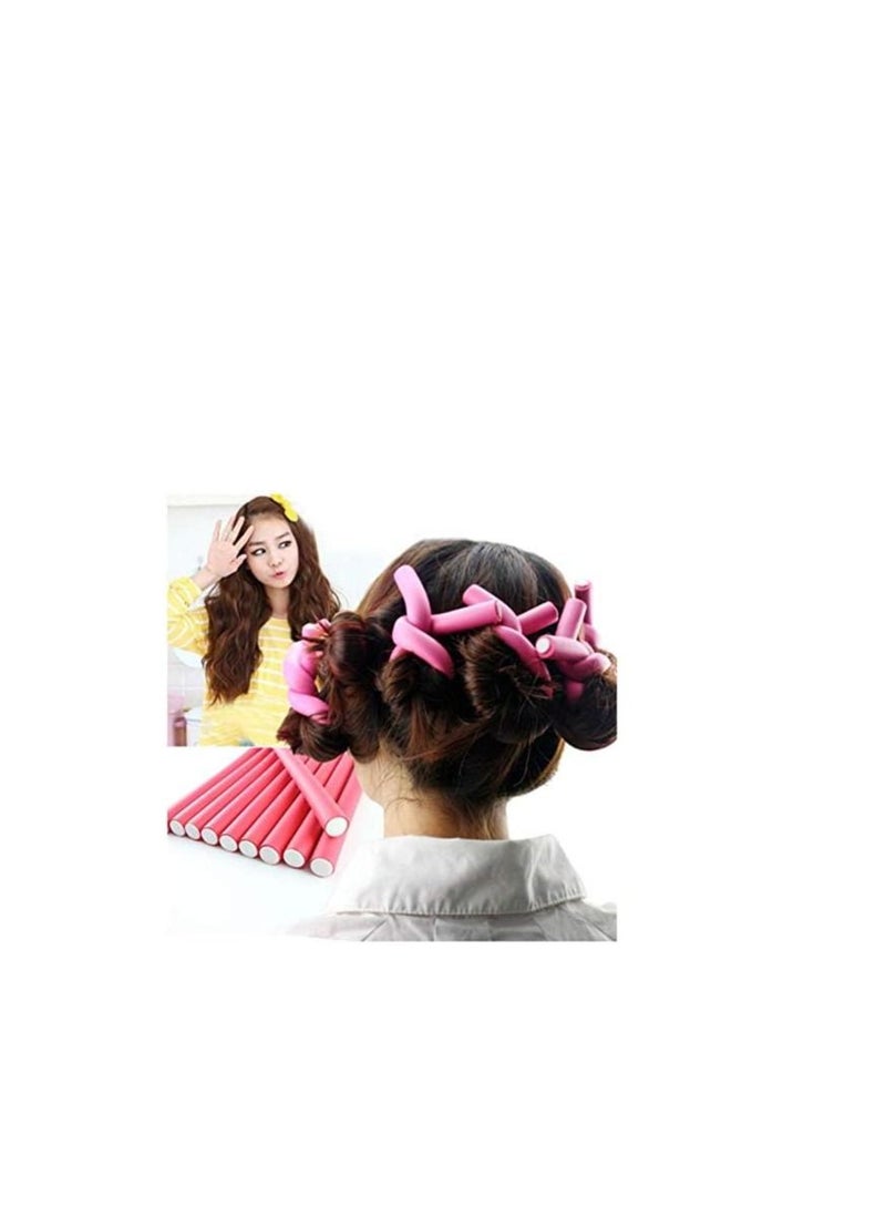 10 Pcs Soft Sponge Hair Curlers Random Colors
