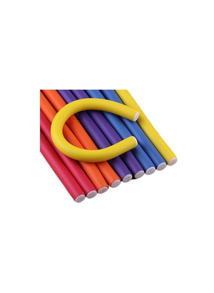 10 Pcs Soft Sponge Hair Curlers Random Colors