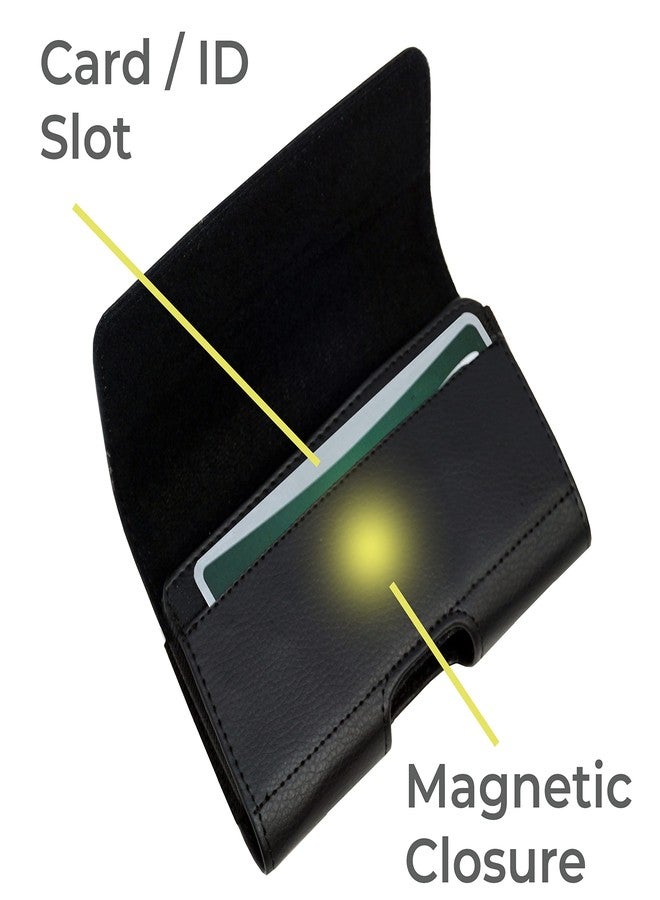 Agoz Kyocera Flip Phone Case for Kyocera DuraXV LTE, DuraXA E4520, DuraXE E4710, DuraXTP E4281,DuraXV+ Plus E4520PTT, DuraXE Epic, DuraXV Extreme E4810,Holster Belt Clip, Leather Pouch Card Holder - Image 2