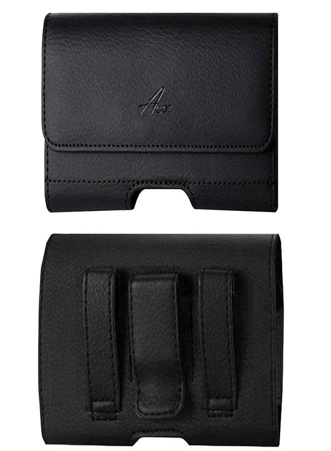 Agoz Kyocera Flip Phone Case for Kyocera DuraXV LTE, DuraXA E4520, DuraXE E4710, DuraXTP E4281,DuraXV+ Plus E4520PTT, DuraXE Epic, DuraXV Extreme E4810,Holster Belt Clip, Leather Pouch Card Holder - Image 1
