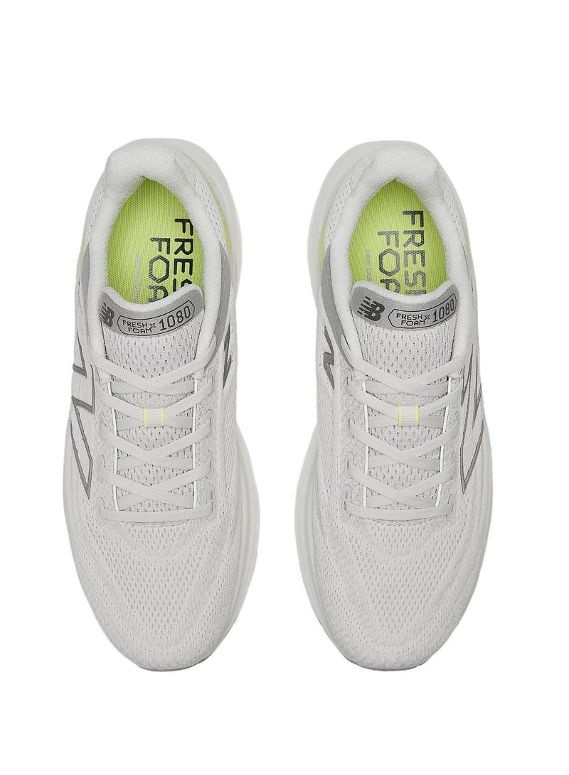 New Balance Fresh Foam X 1080 v13 Comfort Cushioning Running Sneakers Light Gray/Yellow For Men/Women/Students - Image 3