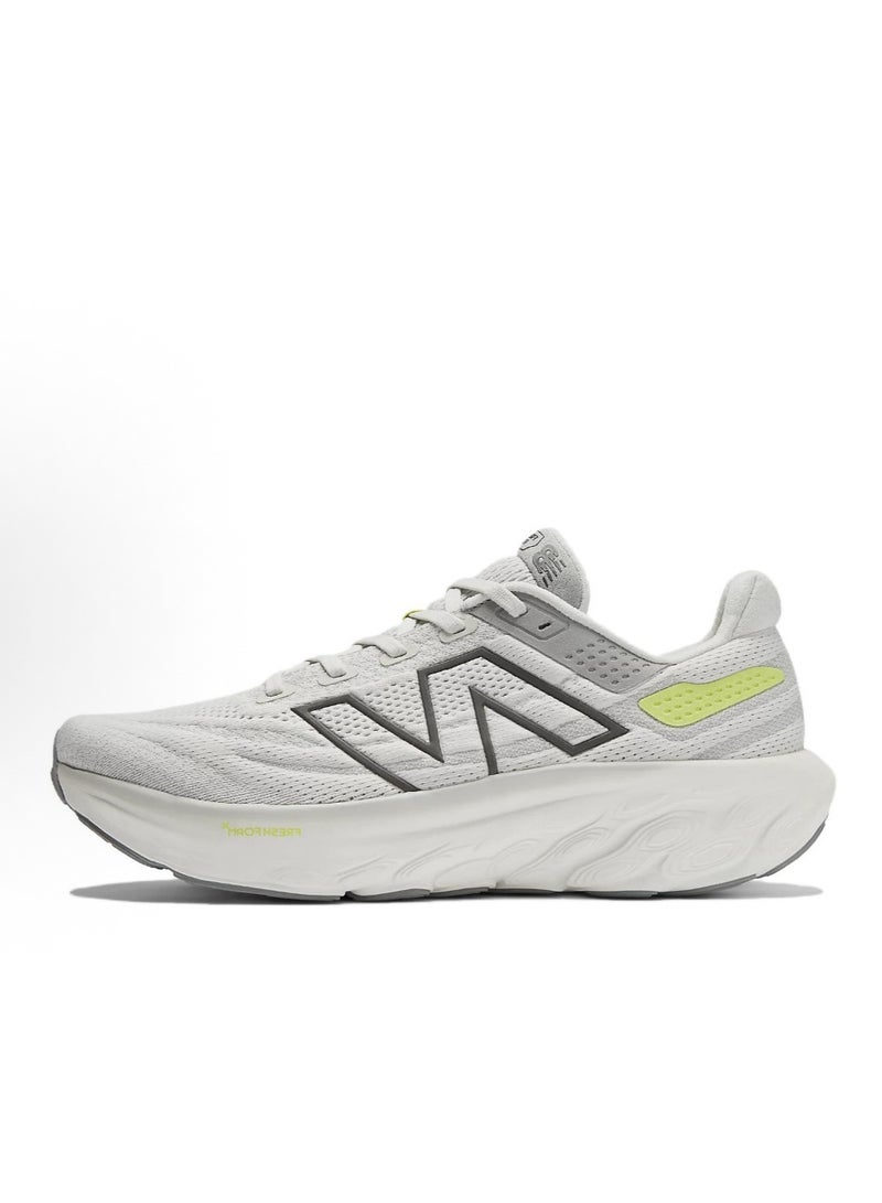 New Balance Fresh Foam X 1080 v13 Comfort Cushioning Running Sneakers Light Gray/Yellow For Men/Women/Students - Image 1