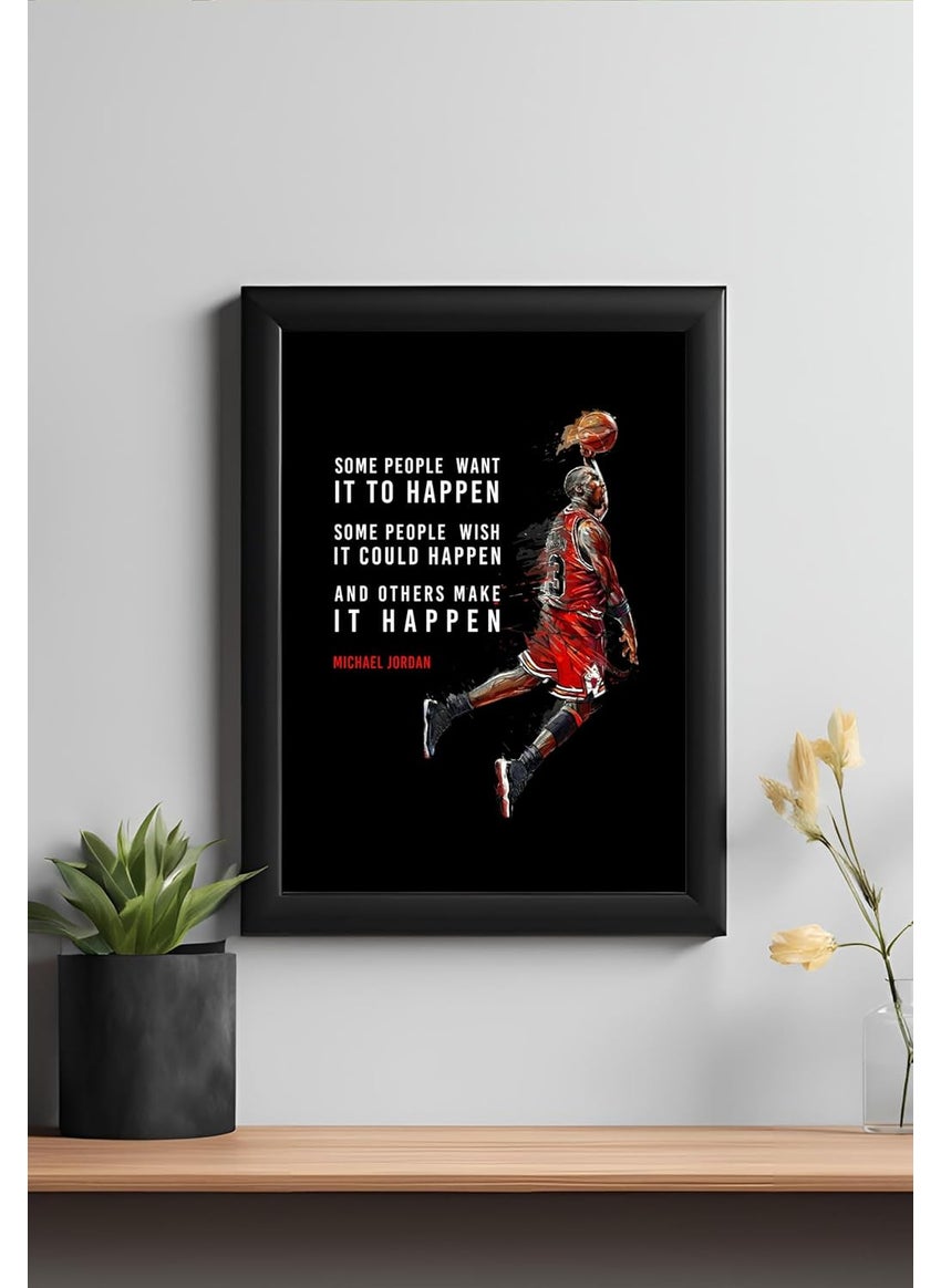 Master Flame Master Flame Michael Jordan Motivational Aesthetic Wall Art Poster for Living Room Home Wall Decor Poster Basketball Business Man A3 UNFRAMED MICHAEL JORDAN 1 