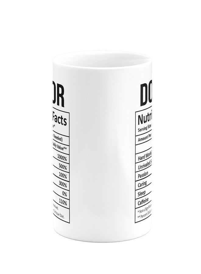 Visibee Doctor Nutritional Facts FPM157 Printed on Ceramic White Coffee Mug - Image 2
