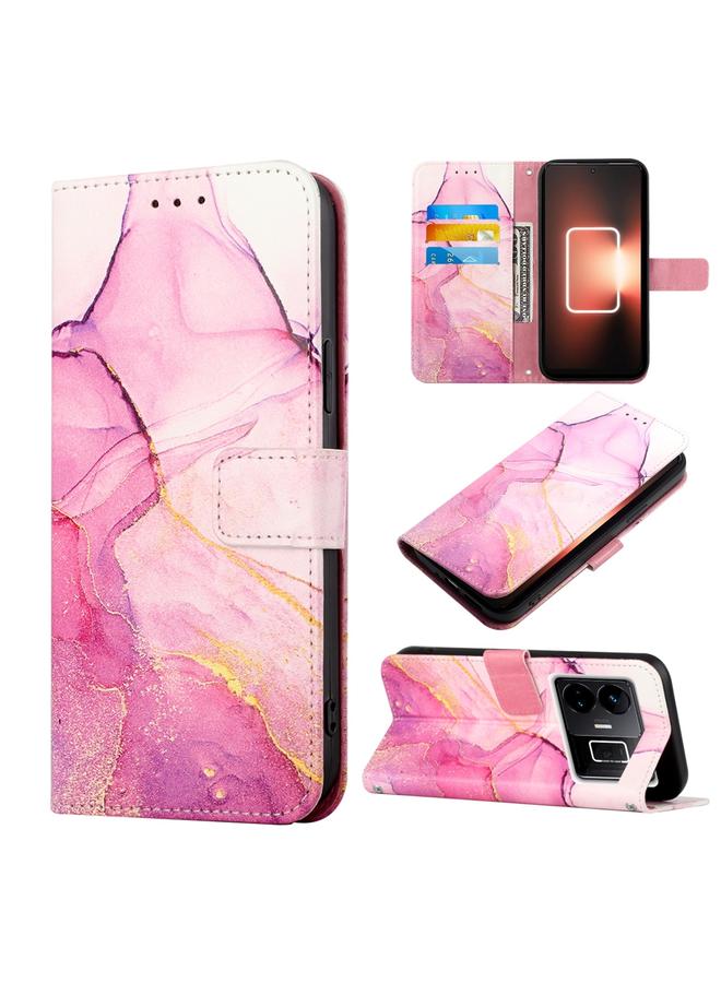 اس-توب جراب لهاتف Realme GT Neo 5 5G / GT3 PT003 جراب هاتف جلدي قلاب بنمط رخامي - Image 2