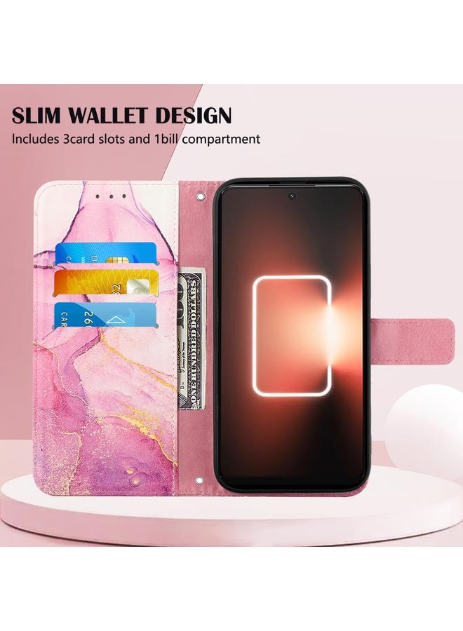 اس-توب جراب لهاتف Realme GT Neo 5 5G / GT3 PT003 جراب هاتف جلدي قلاب بنمط رخامي - Image 3