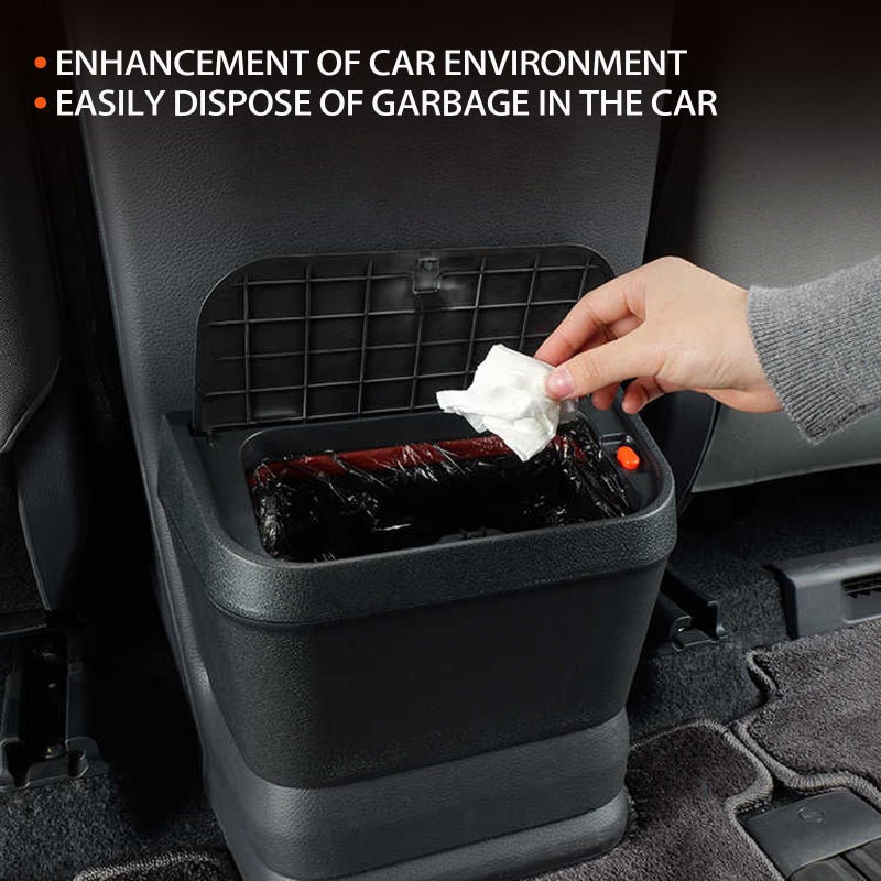 PACEWALKER for Toyota Sienna Car Trash Can Modification Waterproof in- Trash can Row Cup Holder Design for Toyota Sienna 2021-2025 Accessories Brown - Image 2
