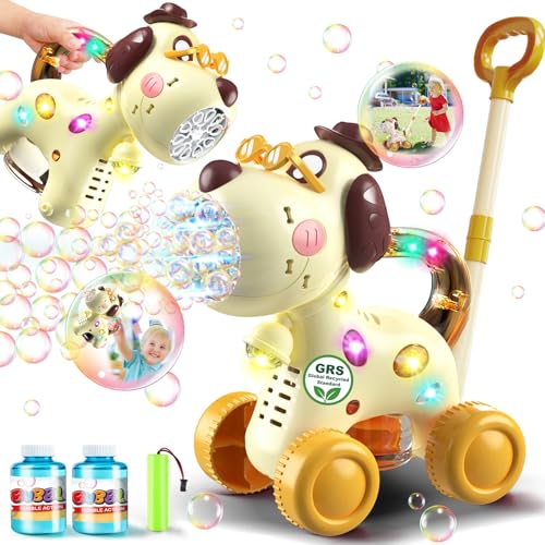 Nicmore Automatic Bubble Machine for Toddlers Portable Dog Bubble Maker Blower Toys for 3 4 5 6 Year Old Boy Girl Kids Outdoor Toys for Easter Party Birthday - Image 1