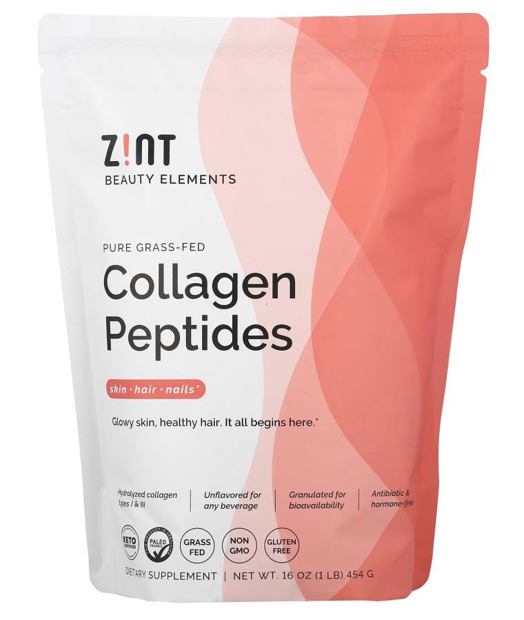 Pure Grass-Fed Collagen Peptides Unflavored Bag 16 oz (454 g)