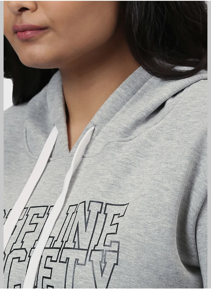 Instafab Plus Front Pocket Printed Hoodie