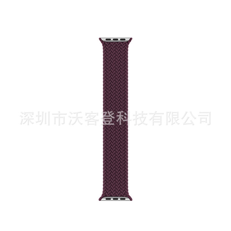 Suitable For Apple Braided Single Circle Strap Apple Watch87Se654 Integrated Nylon Official Same Head - Image 1