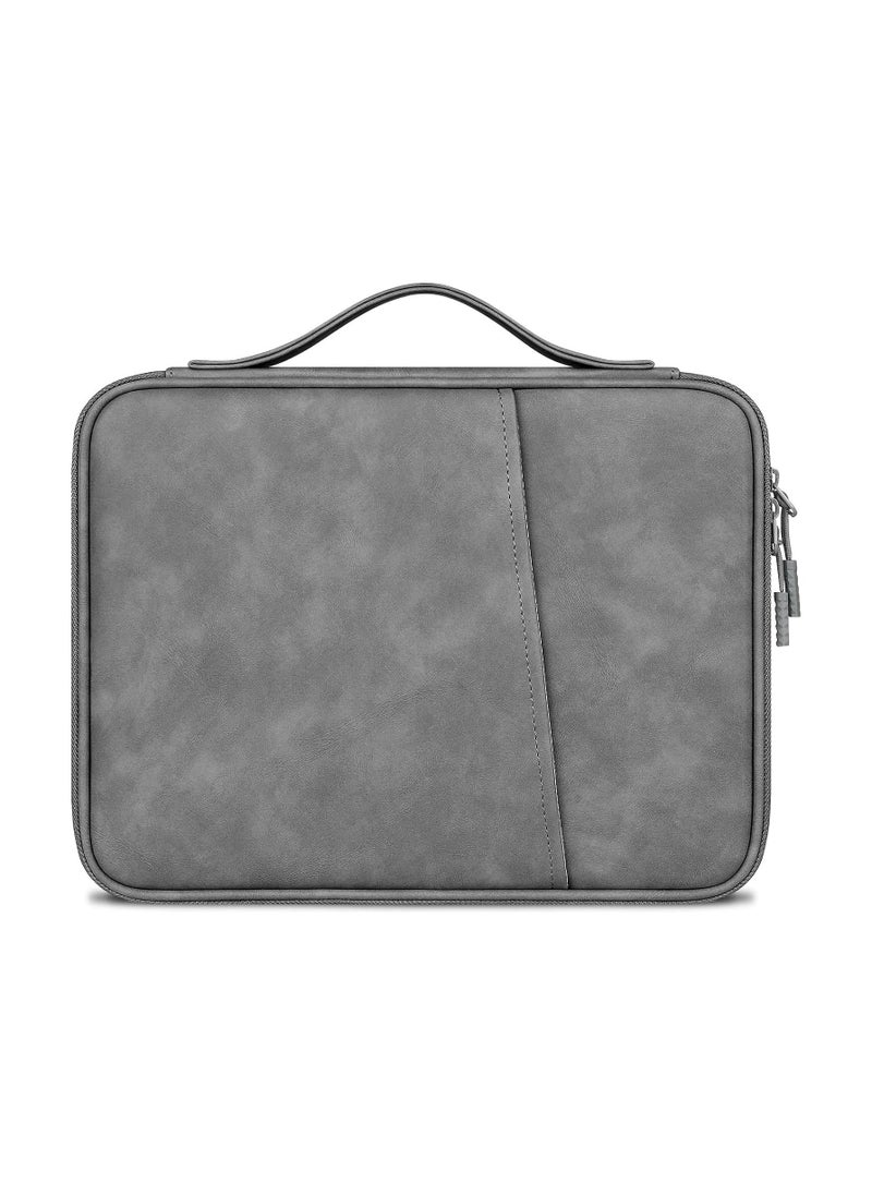 XICEN 9-11 Inch Tablet Sleeve Bag, Handbag for 10.9 inch New iPad / 11 inch iPad Pro / 10.2 inch iPad / 10.9" iPad Air / 10.5 inch iPad Pro Air, Fit Apple Smart Keyboard, Dark Gray  - Image 1
