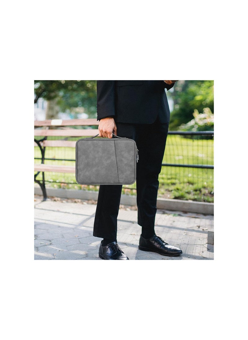XICEN 9-11 Inch Tablet Sleeve Bag, Handbag for 10.9 inch New iPad / 11 inch iPad Pro / 10.2 inch iPad / 10.9" iPad Air / 10.5 inch iPad Pro Air, Fit Apple Smart Keyboard, Dark Gray  - Image 3