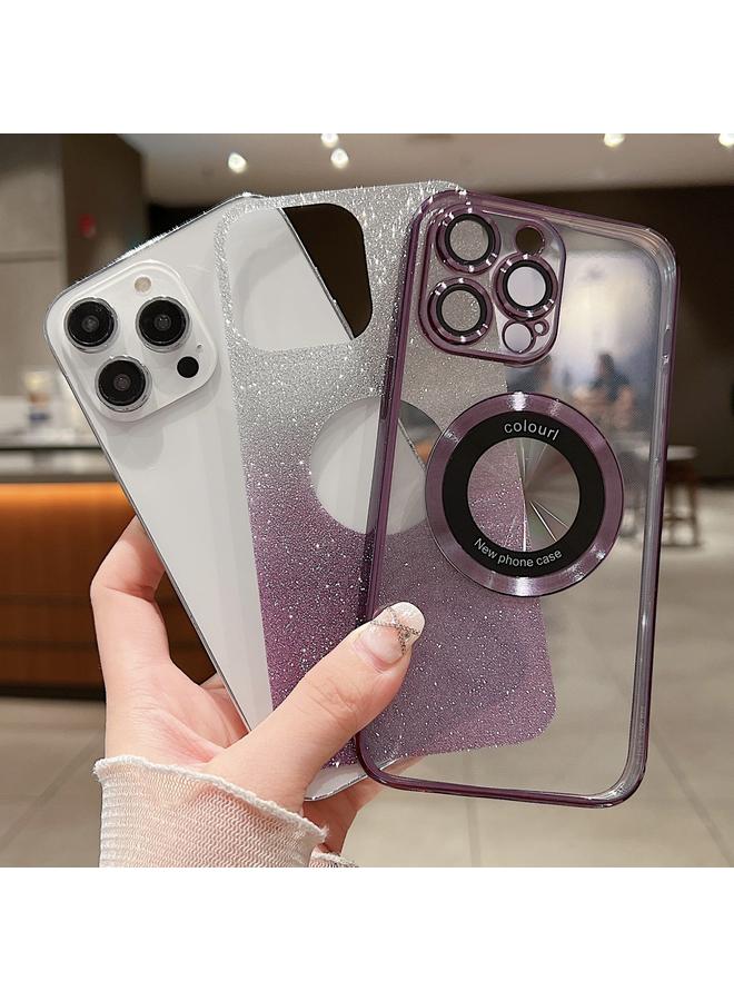 اس-توب جراب لهاتف iPhone 14 Pro، جراب هاتف MagSafe TPU مطلي بالكهرباء، لامع متدرج - Image 4