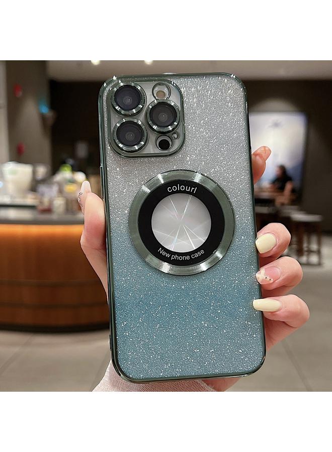 اس-توب جراب لهاتف iPhone 14 Pro، جراب هاتف MagSafe TPU مطلي بالكهرباء، لامع متدرج - Image 1