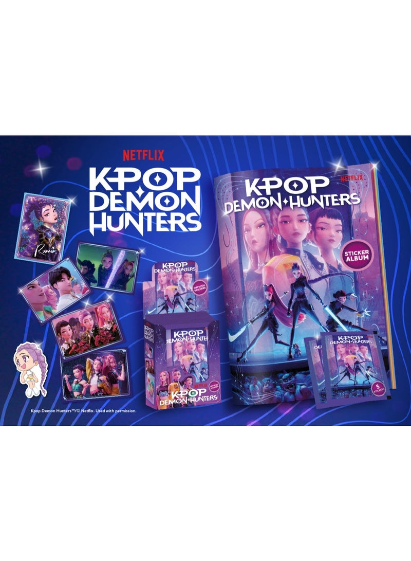 K-POP Demon Hunters Official Trading Card & Sticker Collection Starter Pack – Album, 2 Sticker Packs & Poster - Image 3