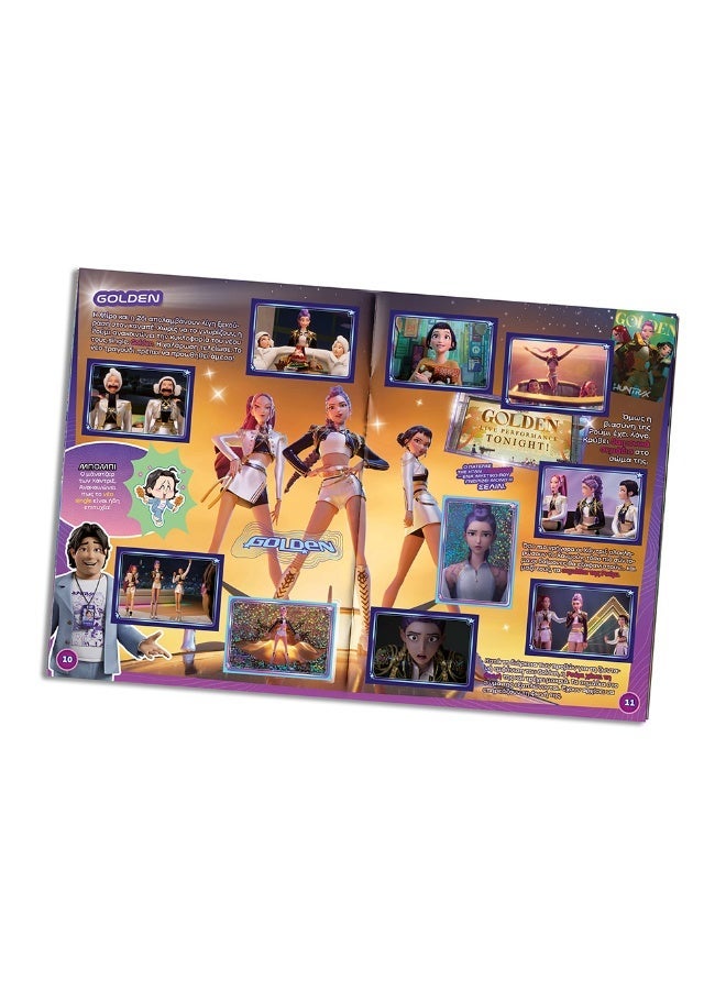 K-POP Demon Hunters Official Trading Card & Sticker Collection Starter Pack – Album, 2 Sticker Packs & Poster - Image 2