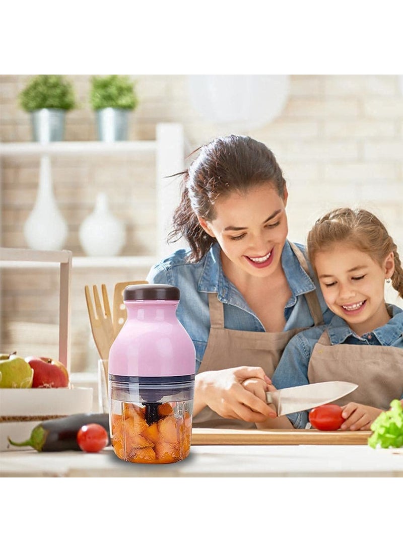 Kitchsy Electric Mini Grinding Meat Capsule Cutter Multipurpose Vegetable Juicer Electric Food ChopperFruit Meat Grinder Crusher with Top Pushing Button Food Processor Chopper  - Image 3
