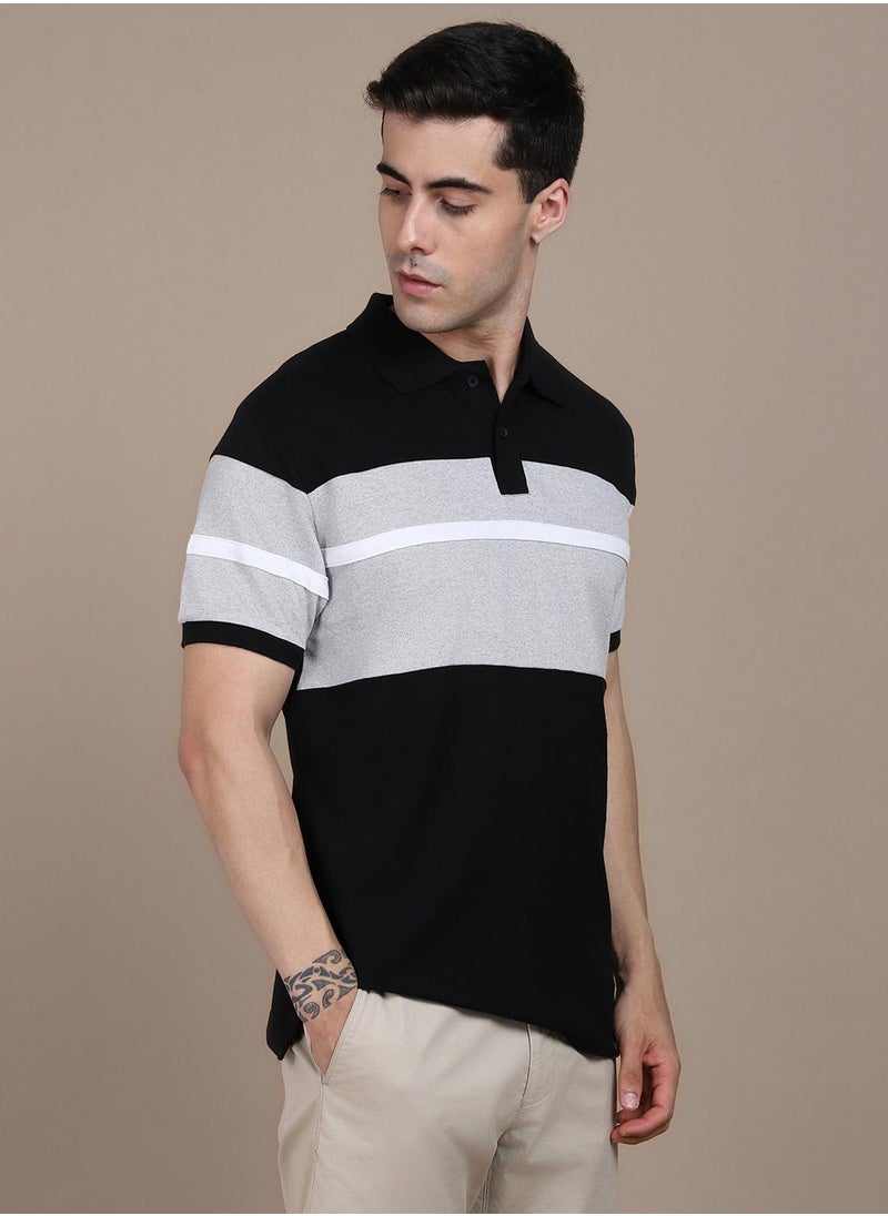 Black T-Shirt for Men, Sleek and Versatile - pzsku/Z8D1E6A966503E714011BZ/45/_/1732792752/cc05a838-862c-4880-9b23-786740e5febb