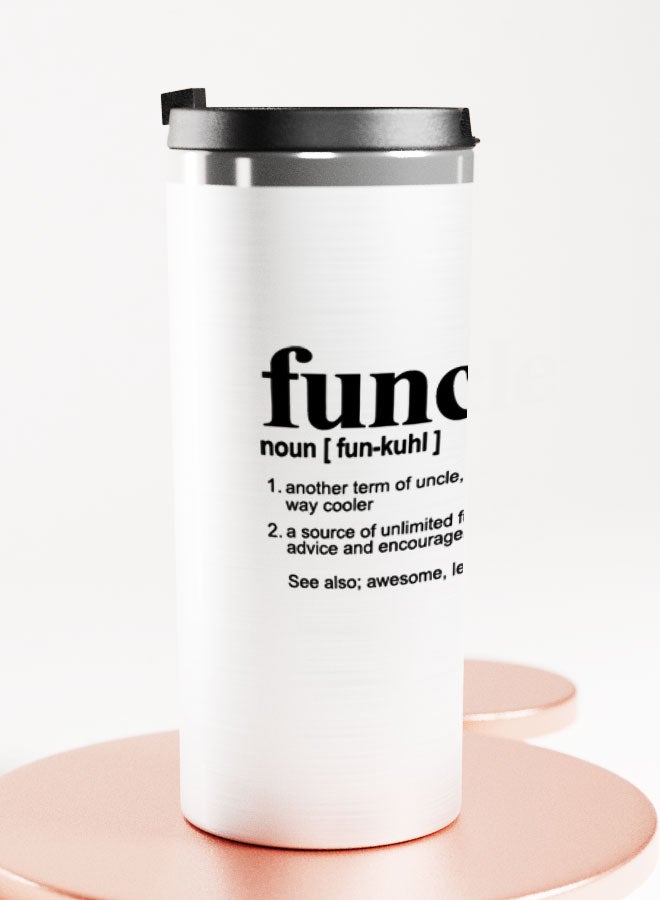 LIT Silver Tumbler Funny uncle DefinationStainless Tumbler Funcle Defination Best Uncle Gifts - Image 2