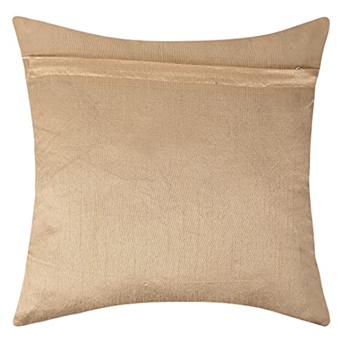 Oriental Weavers OrientalWeavers Set of 2 Cushion Covers I Soft Embossed Pillow Covers I Pair of Sofa Cushion Cover I Color Cream Off White - Image 4
