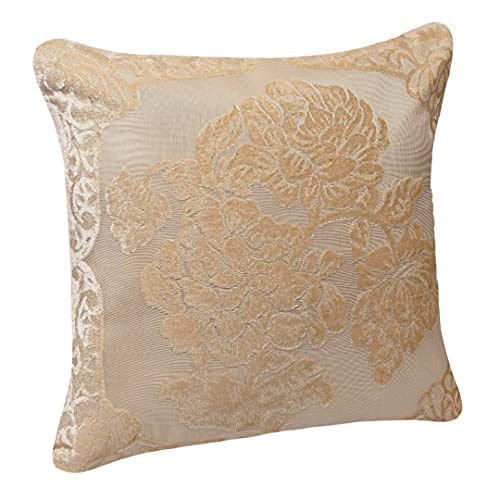 Oriental Weavers OrientalWeavers Set of 2 Cushion Covers I Soft Embossed Pillow Covers I Pair of Sofa Cushion Cover I Color Cream Off White - Image 5