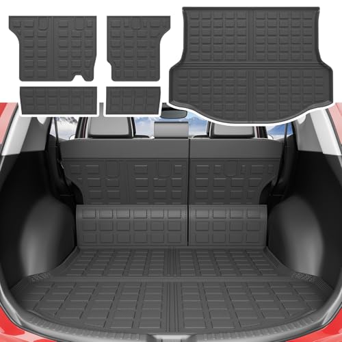 Xipoo Cargo Liner Compatible with 2013-2018 Toyota RAV4 Rear Trunk Mat Backrest Mat Car Cargo Mat Replacement for 2013-2018 Toyota RAV4 Accessories (Fit 13-18 RAV4,Rear Trunk Mat+Backrest Mat) - Image 1
