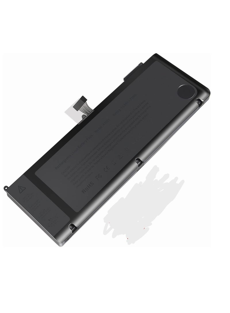 "بطارية لابتوب A1286 A1321 لجهاز 15 بوصة، موديلات MB985*/A، MB985LL/A، MB985TA/A، MB985X/A، MB985CH/A، MB985J/A، MB985ZP/A، MB986*/A، MB986ZP/A، MC118*/A، MC46J." - Image 1