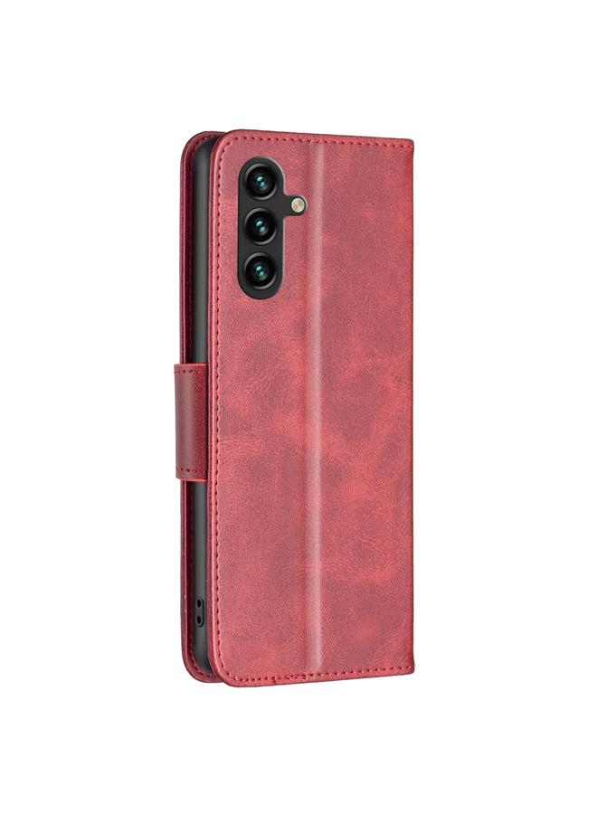 S-TOP Case For Samsung Galaxy A15 Lambskin Texture Pure Color Flip Leather Phone Case - Image 3