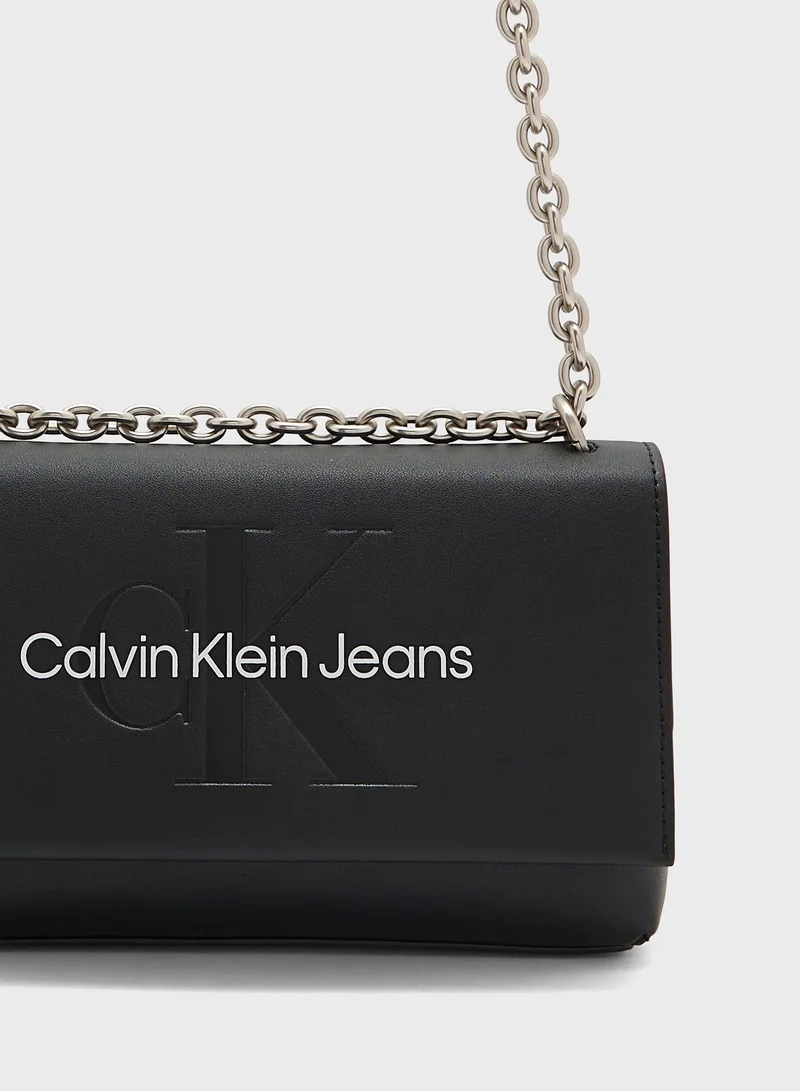 CALVIN KLEIN Chain Detailed Flap Over Crossbody
