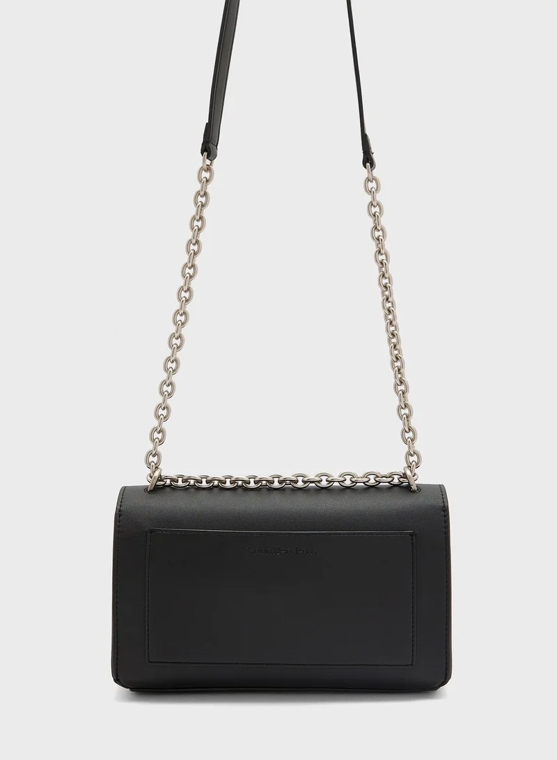 CALVIN KLEIN Chain Detailed Flap Over Crossbody