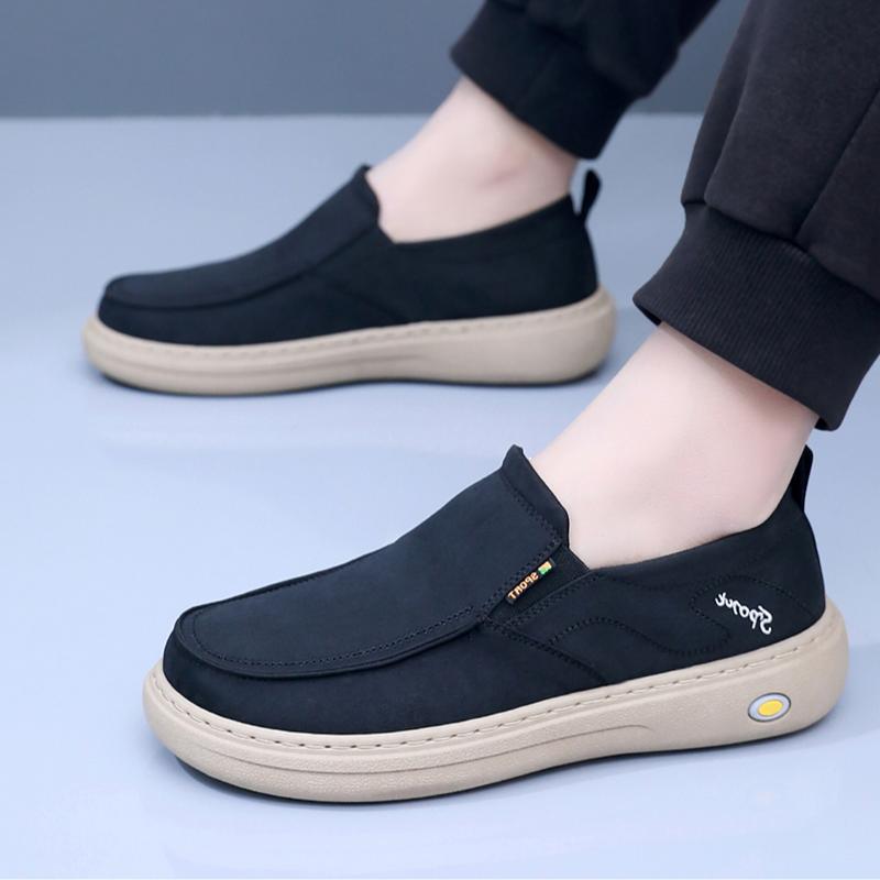 Men's Breathable Canvas Slip-on Shoes - Image 3