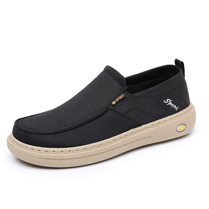 Men's Breathable Canvas Slip-on Shoes - Image 5