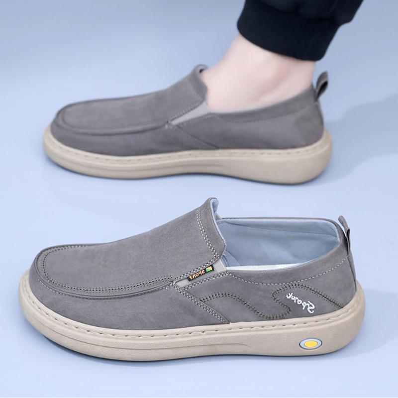 Men's Breathable Canvas Slip-on Shoes - Image 2