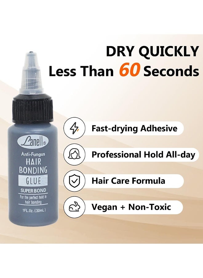 Lanell Anti-Fungus Hair Bonding Glue, Super Bond For The Perfect Hold In Hair, Bonding Hairpiece Wig Hair Extension Gel Anti Allergy, 30ml - Image 5