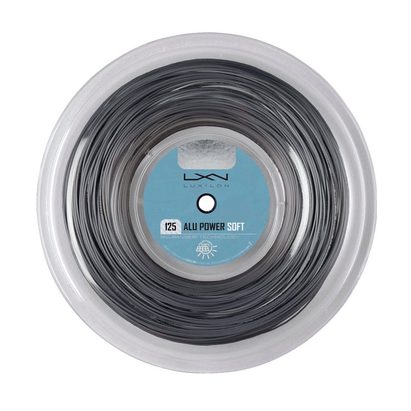 Luxilon ALU Power Soft 125 Tennis String 200m Reel Grey