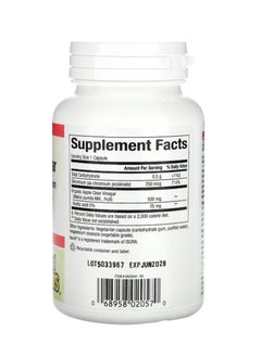 natural Factors Fermented Apple Cider Vinegar 500 mg 90 Veggie Capsules  - Image 2
