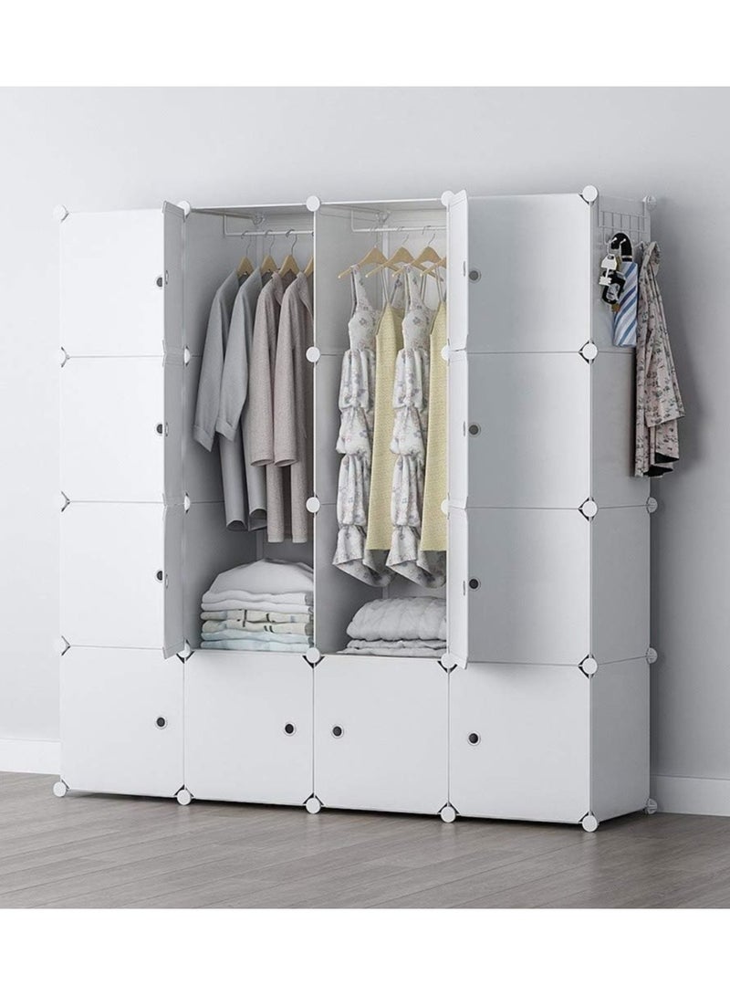 DubaiGallery Home Portable storage cabinet cupboard for hanging clothes combination wardrobe cupboard space savvette toy towel ideal storage organiser wardrobe clothes. - Image 2